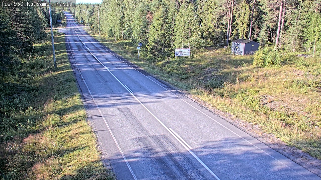 Weather Camera Image Road 950 Kuusamo, Käylä, Kuusamo, Pohjois-Pohjanmaa