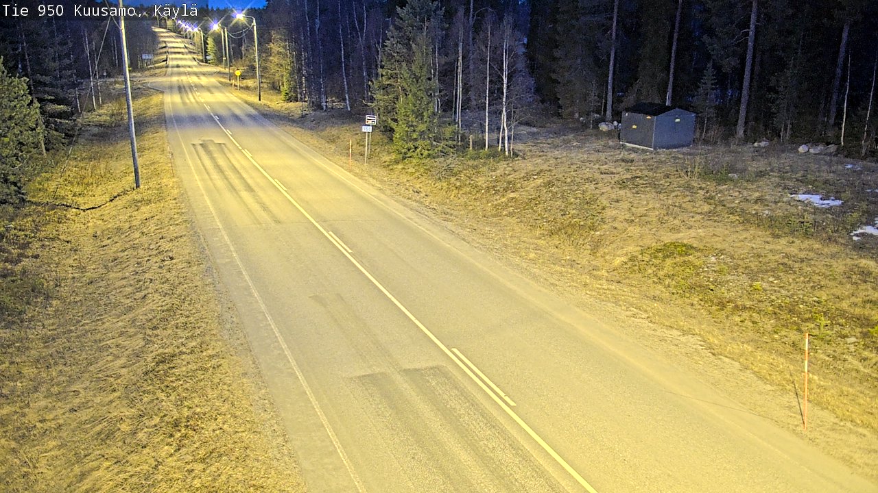 Weather Camera Image Väg 950 Kuusamo, Käylä, Kuusamo, Pohjois-Pohjanmaa