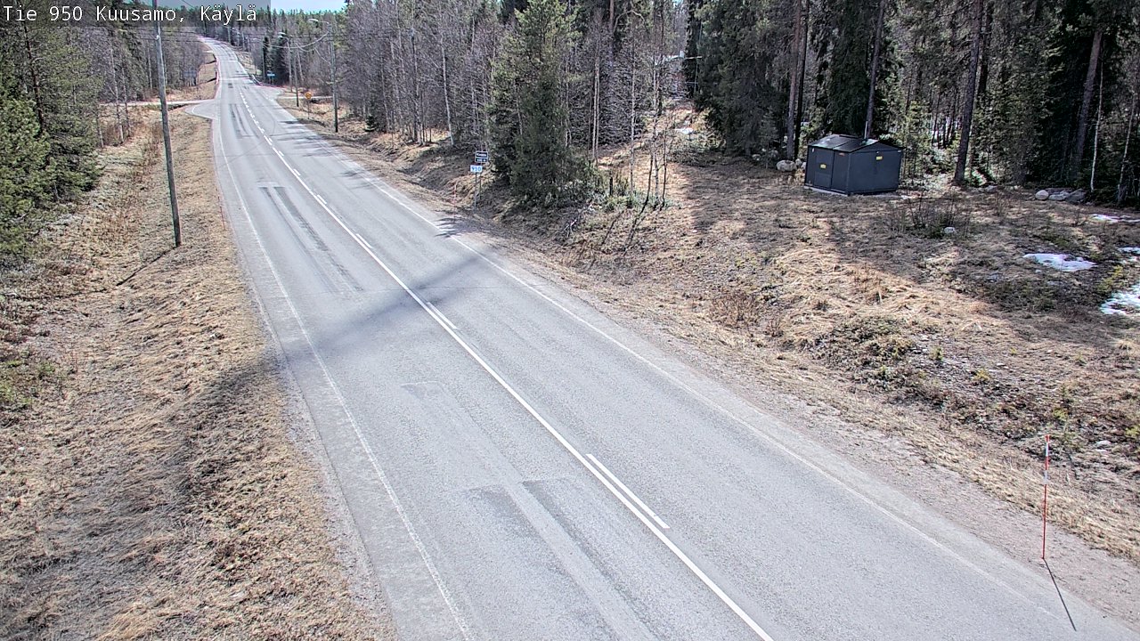 Weather Camera Image Väg 950 Kuusamo, Käylä, Kuusamo, Pohjois-Pohjanmaa