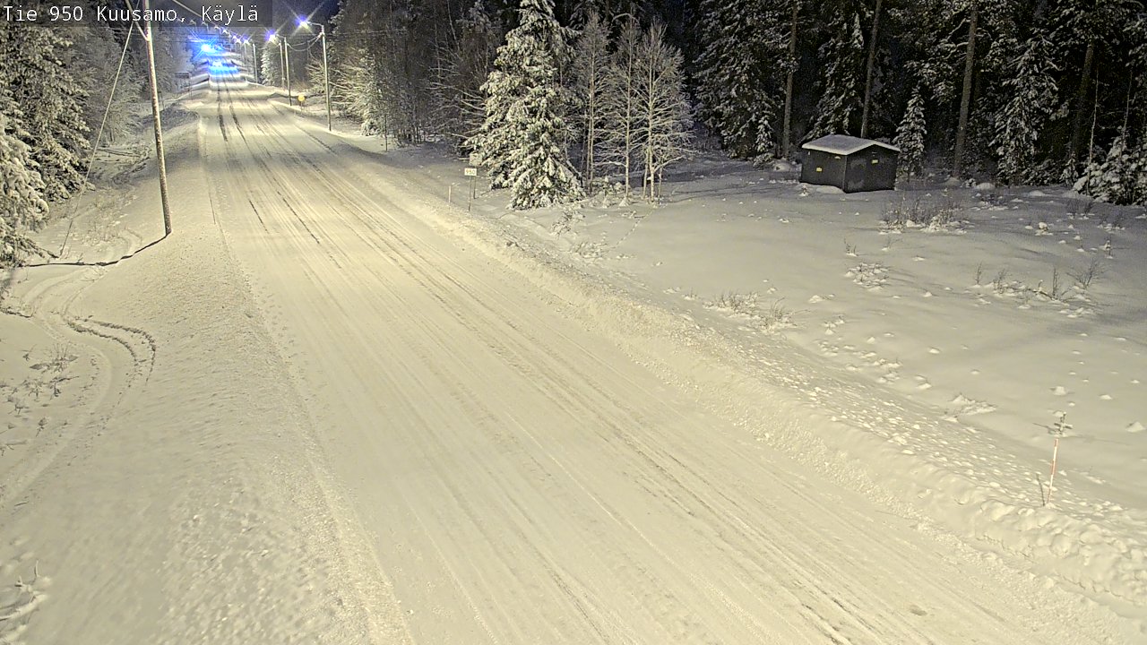 Weather Camera Image Väg 950 Kuusamo, Käylä, Kuusamo, Pohjois-Pohjanmaa