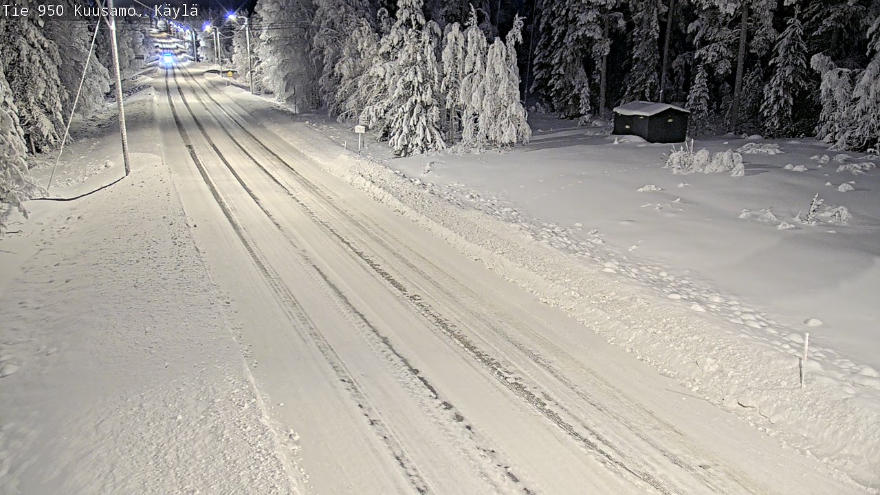 Weather Camera Image Väg 950 Kuusamo, Käylä, Kuusamo, Pohjois-Pohjanmaa