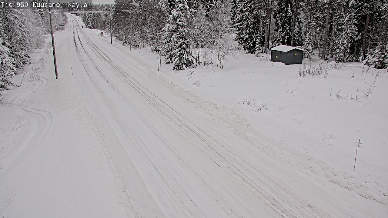 Weather Camera Image Väg 950 Kuusamo, Käylä, Kuusamo, Pohjois-Pohjanmaa