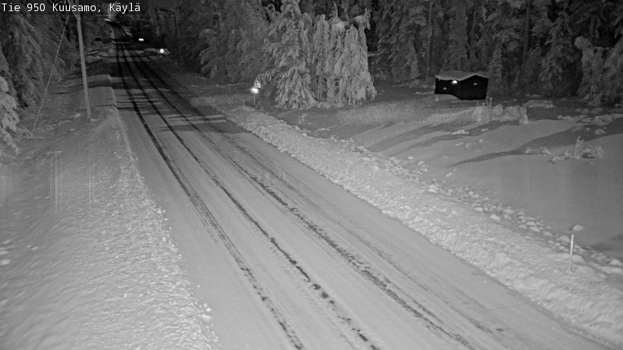 Weather Camera Image Väg 950 Kuusamo, Käylä, Kuusamo, Pohjois-Pohjanmaa