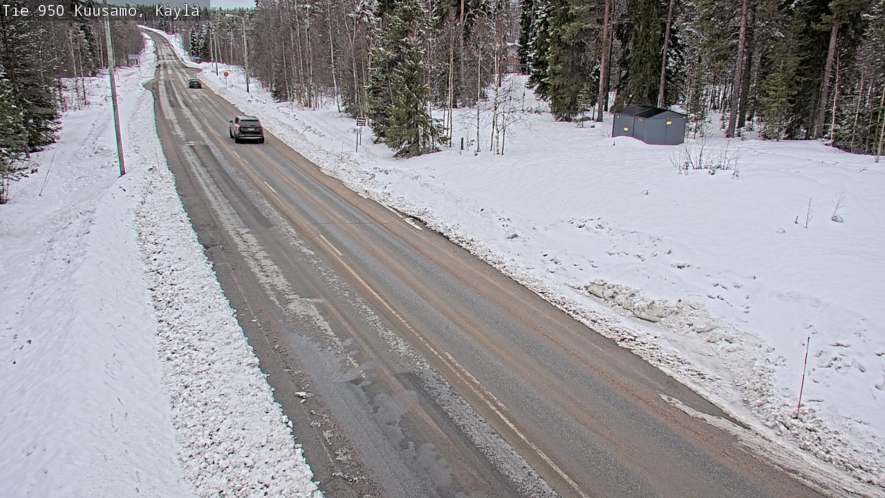Weather Camera Image Väg 950 Kuusamo, Käylä, Kuusamo, Pohjois-Pohjanmaa