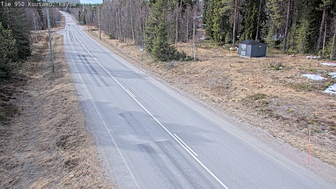 Weather Camera Image Väg 950 Kuusamo, Käylä, Kuusamo, Pohjois-Pohjanmaa