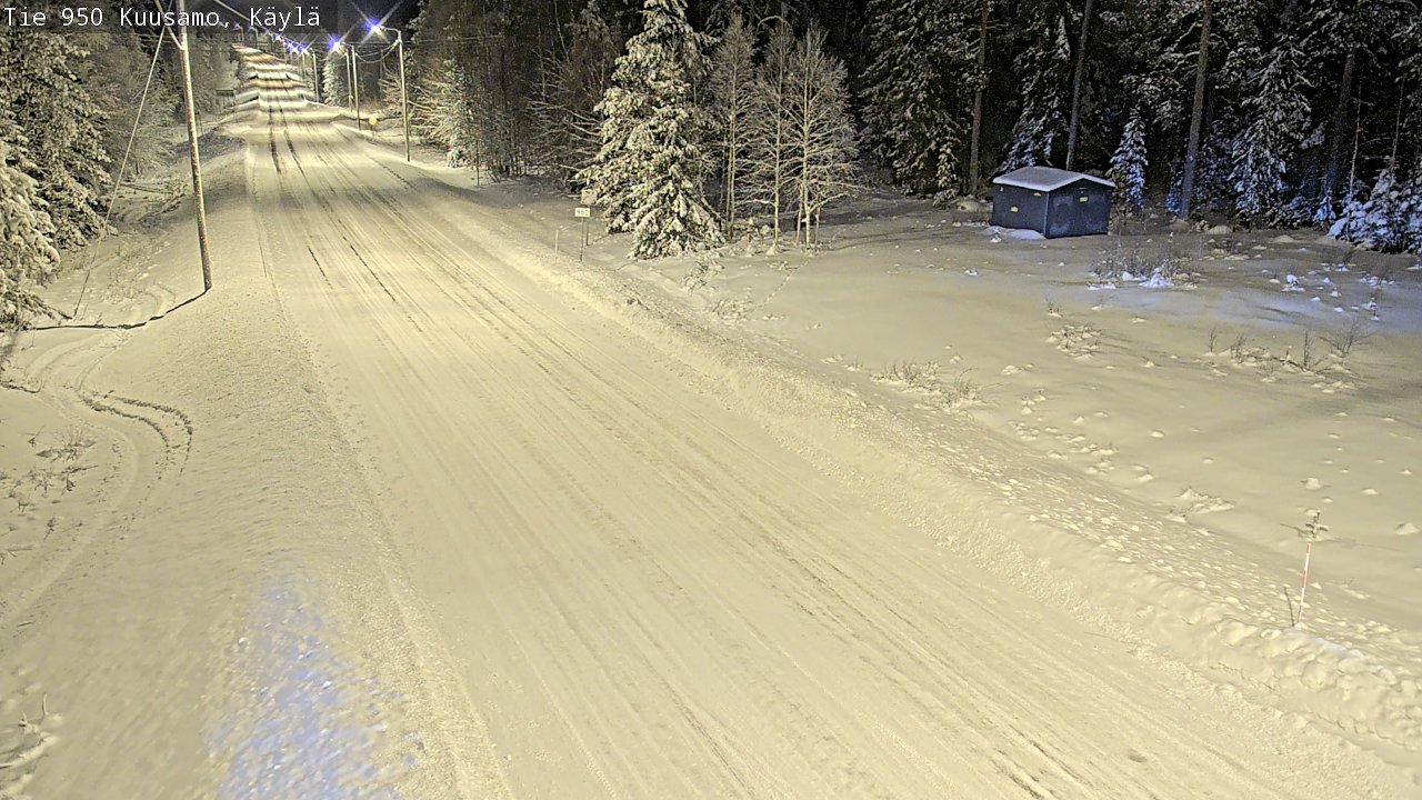 Weather Camera Image Väg 950 Kuusamo, Käylä, Kuusamo, Pohjois-Pohjanmaa