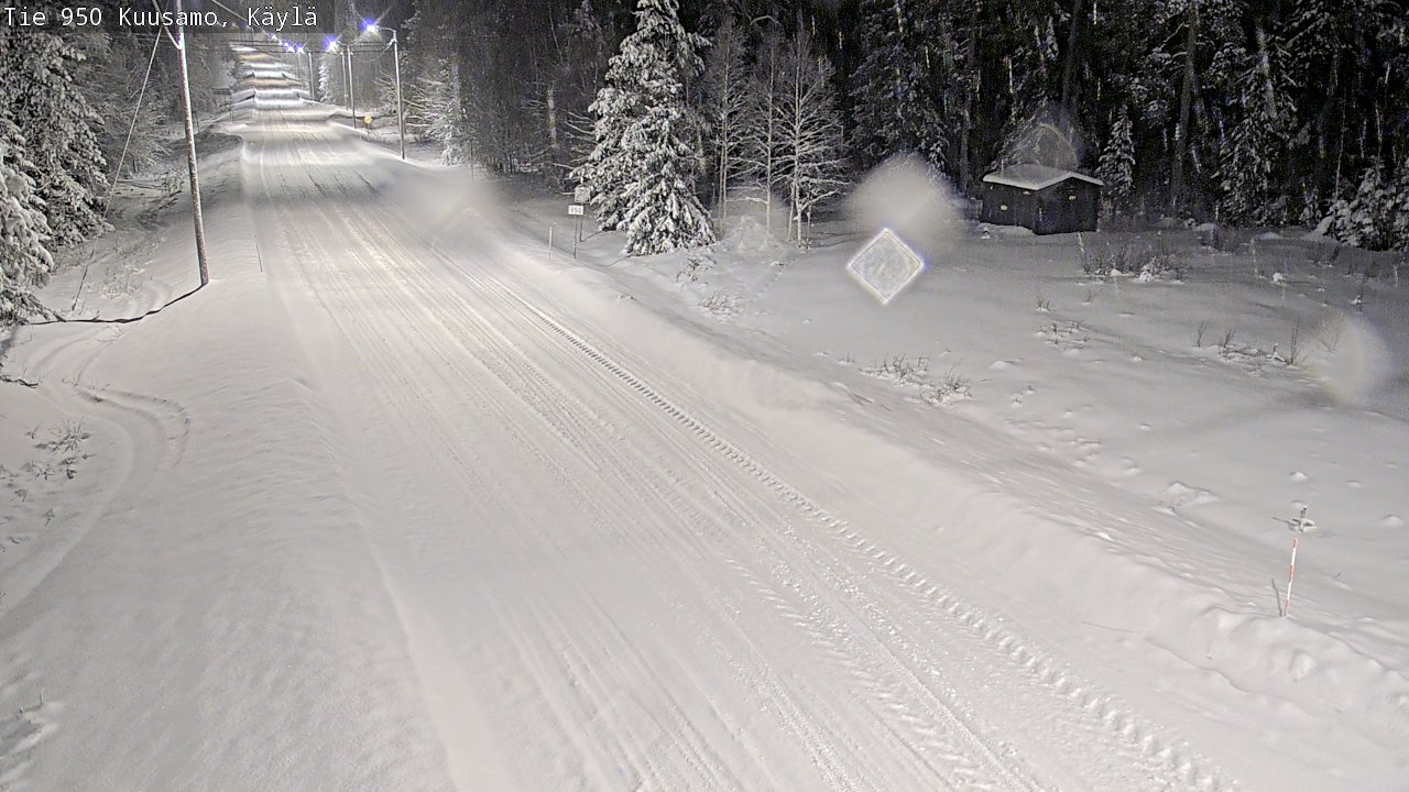 Weather Camera Image Väg 950 Kuusamo, Käylä, Kuusamo, Pohjois-Pohjanmaa