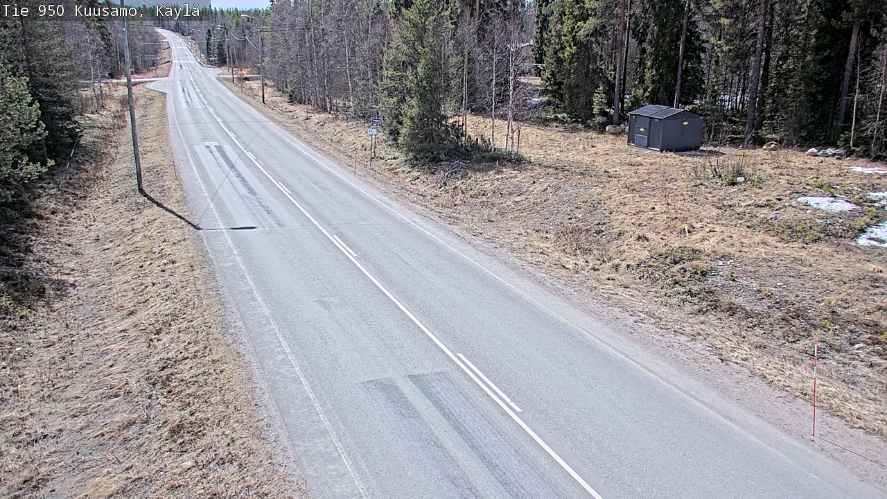 Weather Camera Image Väg 950 Kuusamo, Käylä, Kuusamo, Pohjois-Pohjanmaa