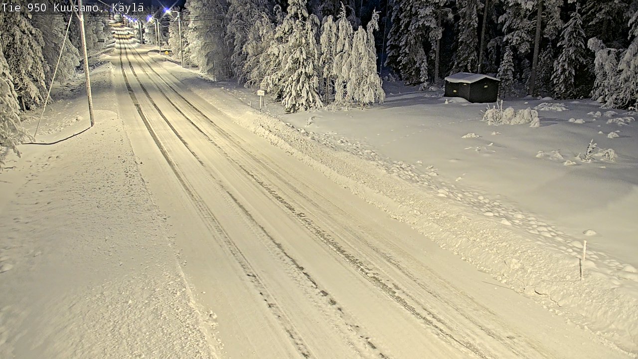 Weather Camera Image Väg 950 Kuusamo, Käylä, Kuusamo, Pohjois-Pohjanmaa