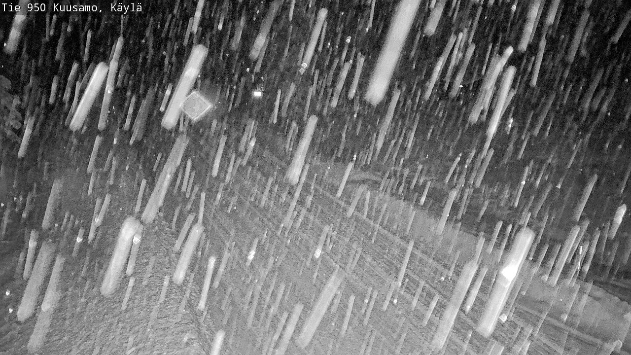 Weather Camera Image Väg 950 Kuusamo, Käylä, Kuusamo, Pohjois-Pohjanmaa
