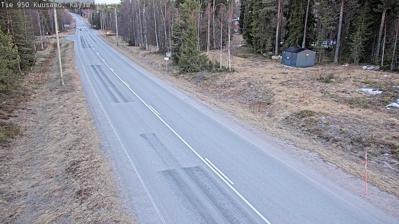 Weather Camera Image Väg 950 Kuusamo, Käylä, Kuusamo, Pohjois-Pohjanmaa
