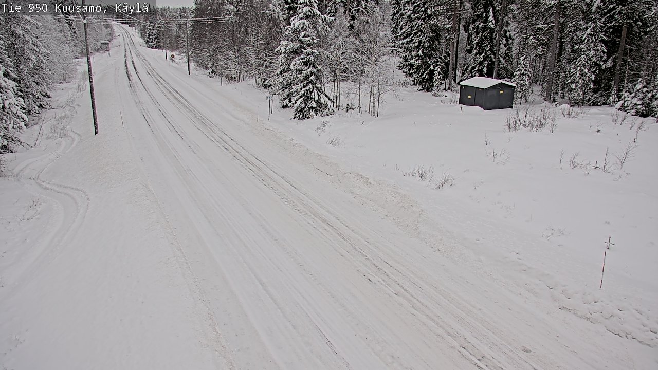 Weather Camera Image Väg 950 Kuusamo, Käylä, Kuusamo, Pohjois-Pohjanmaa