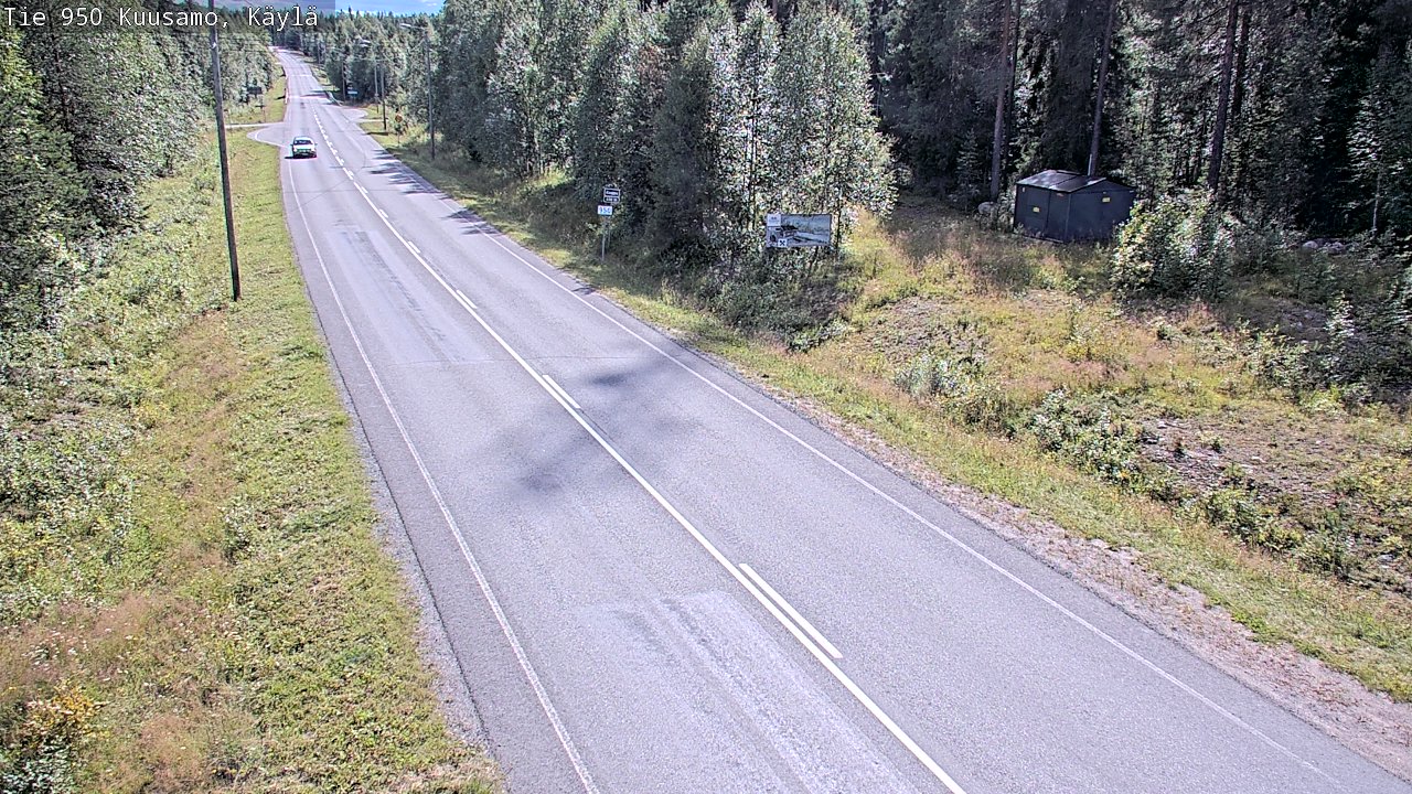 Weather Camera Image Väg 950 Kuusamo, Käylä, Kuusamo, Pohjois-Pohjanmaa
