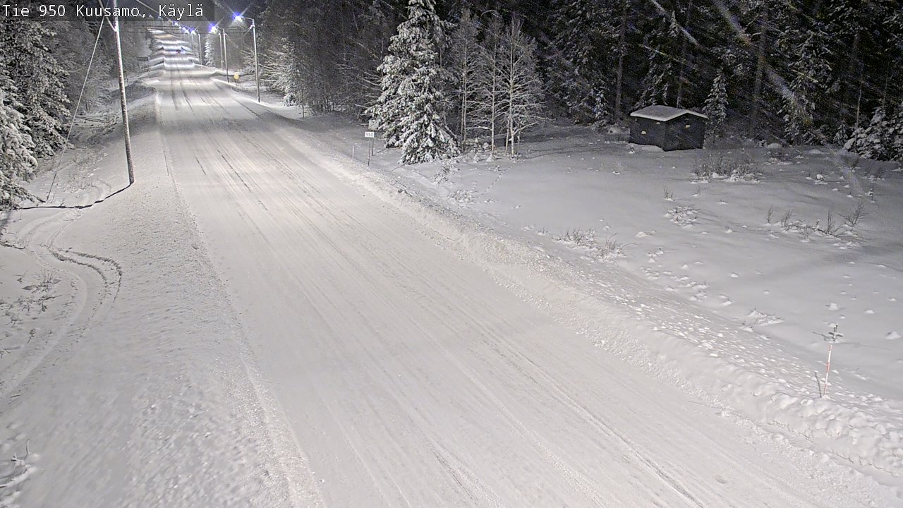 Weather Camera Image Väg 950 Kuusamo, Käylä, Kuusamo, Pohjois-Pohjanmaa