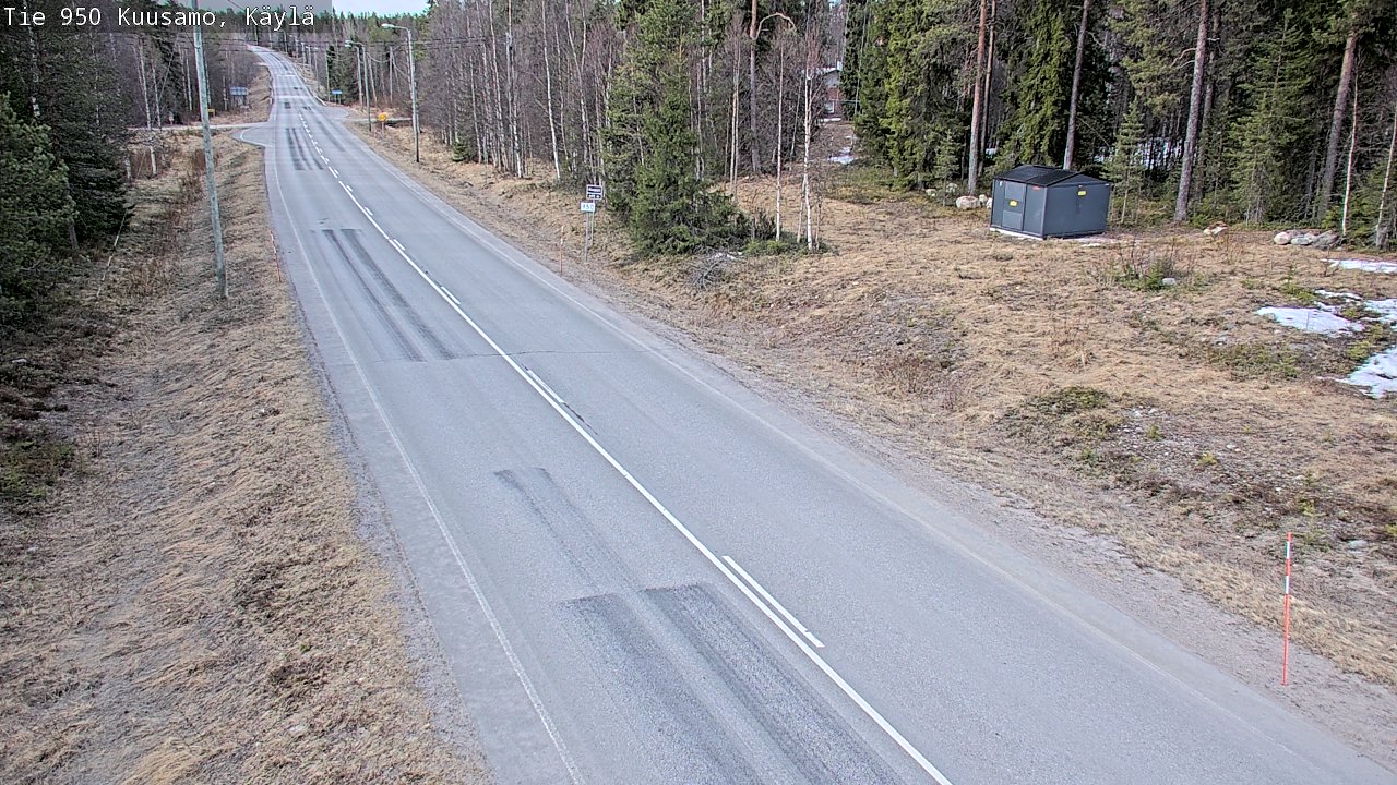 Weather Camera Image Väg 950 Kuusamo, Käylä, Kuusamo, Pohjois-Pohjanmaa