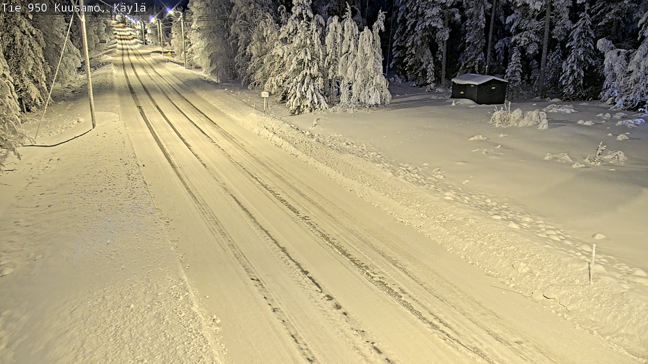 Weather Camera Image Väg 950 Kuusamo, Käylä, Kuusamo, Pohjois-Pohjanmaa