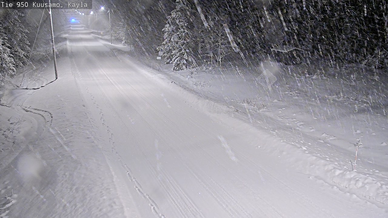 Weather Camera Image Väg 950 Kuusamo, Käylä, Kuusamo, Pohjois-Pohjanmaa