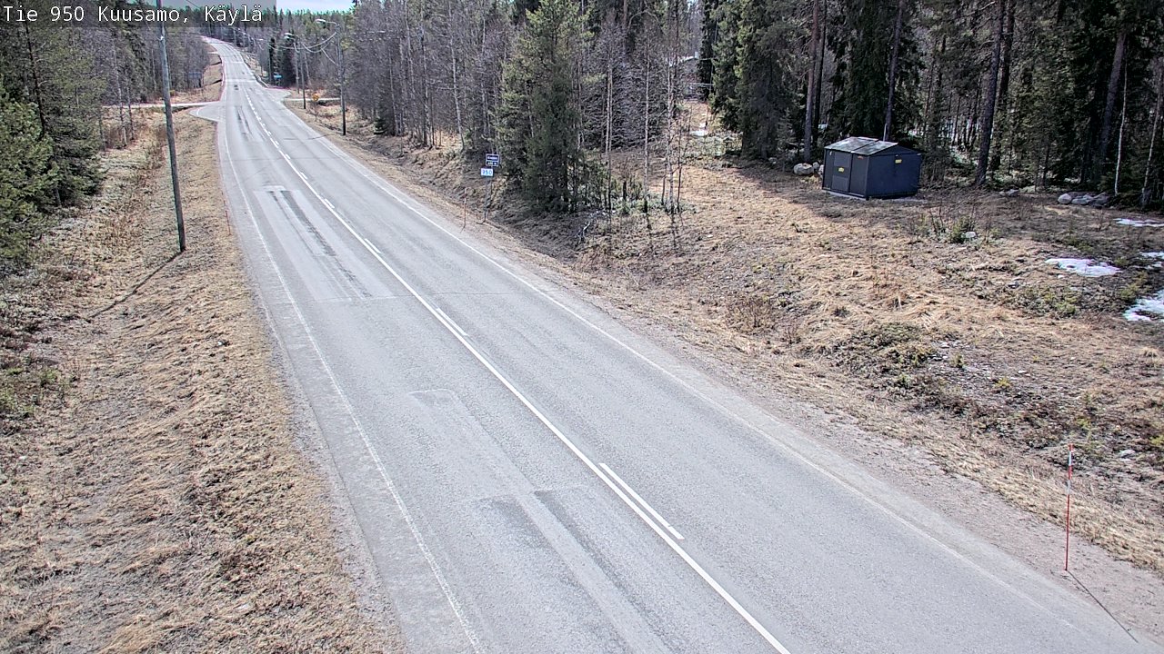 Weather Camera Image Väg 950 Kuusamo, Käylä, Kuusamo, Pohjois-Pohjanmaa