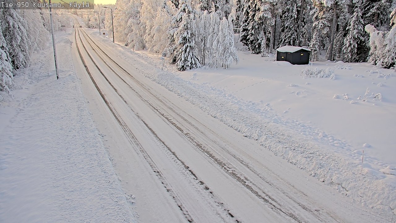Weather Camera Image Väg 950 Kuusamo, Käylä, Kuusamo, Pohjois-Pohjanmaa