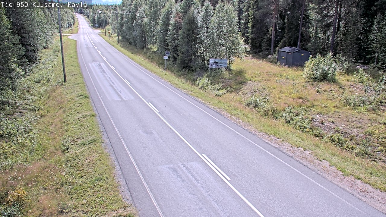 Weather Camera Image Väg 950 Kuusamo, Käylä, Kuusamo, Pohjois-Pohjanmaa