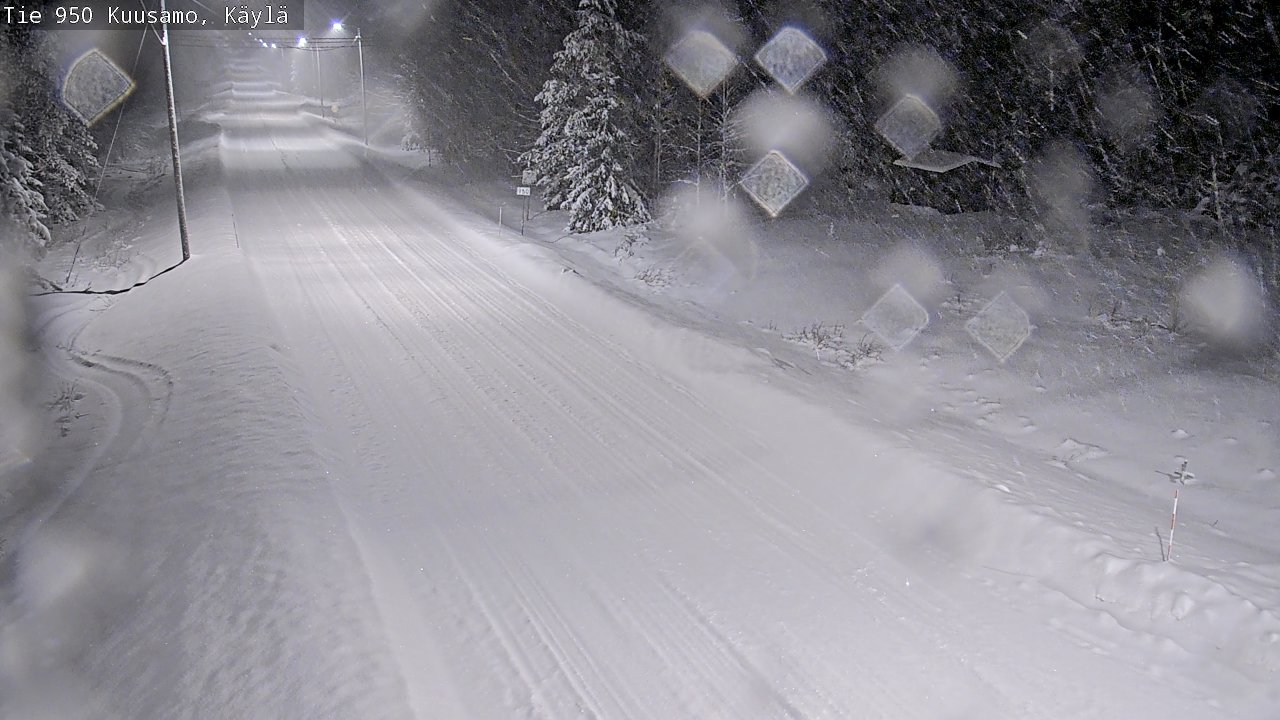 Weather Camera Image Väg 950 Kuusamo, Käylä, Kuusamo, Pohjois-Pohjanmaa
