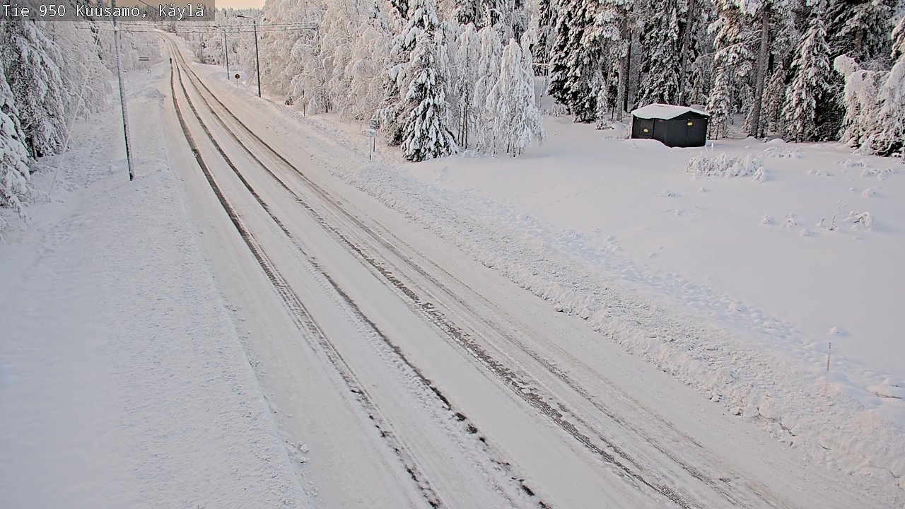 Weather Camera Image Väg 950 Kuusamo, Käylä, Kuusamo, Pohjois-Pohjanmaa