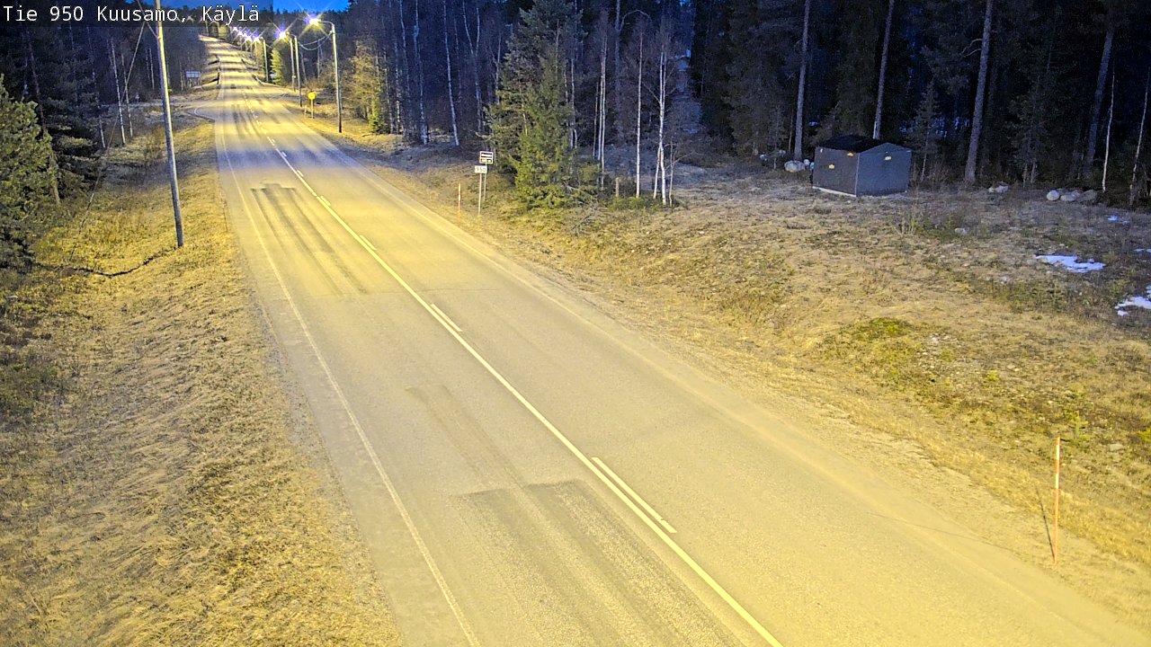 Weather Camera Image Väg 950 Kuusamo, Käylä, Kuusamo, Pohjois-Pohjanmaa