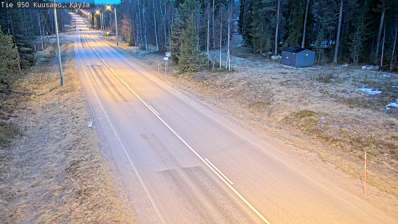 Weather Camera Image Väg 950 Kuusamo, Käylä, Kuusamo, Pohjois-Pohjanmaa
