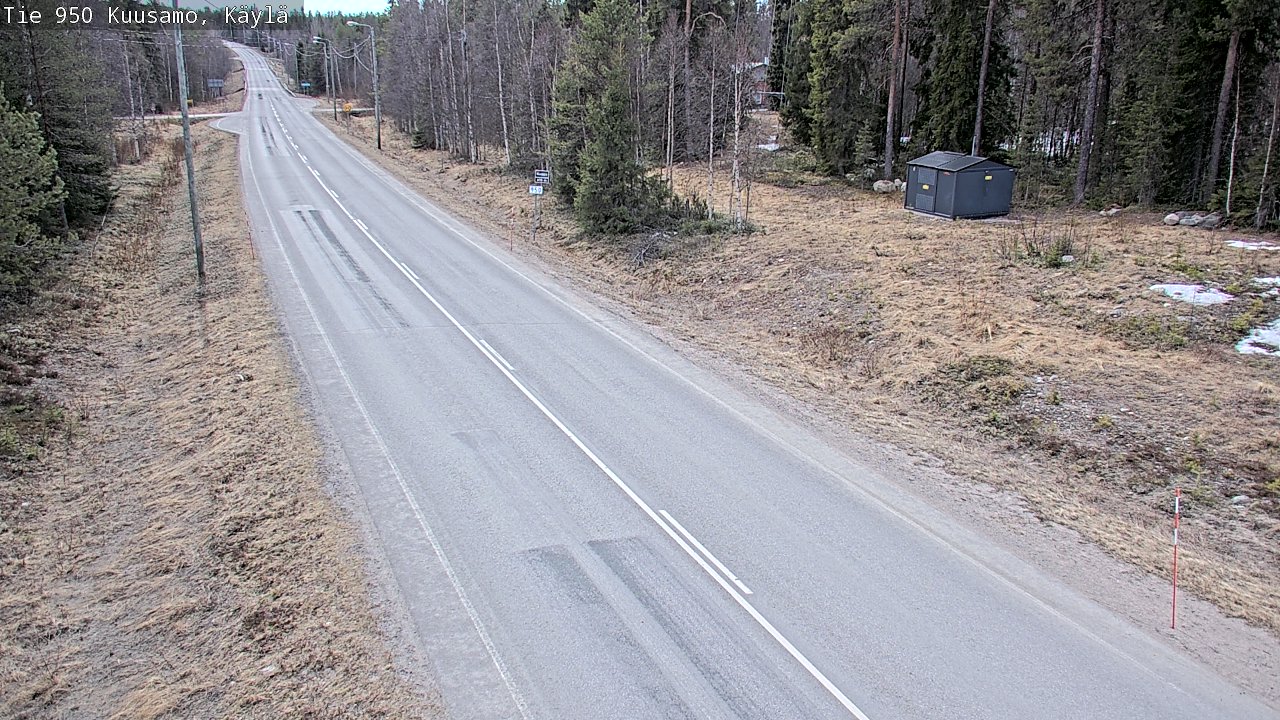 Weather Camera Image Väg 950 Kuusamo, Käylä, Kuusamo, Pohjois-Pohjanmaa