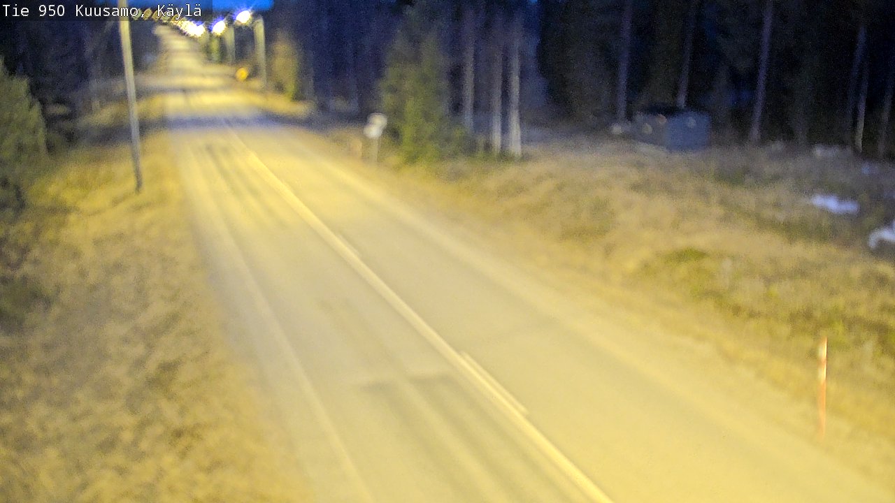 Weather Camera Image Väg 950 Kuusamo, Käylä, Kuusamo, Pohjois-Pohjanmaa