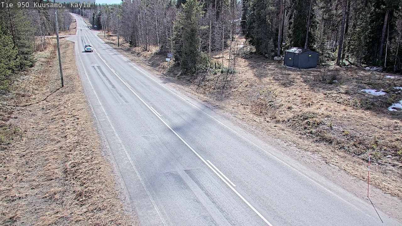 Weather Camera Image Väg 950 Kuusamo, Käylä, Kuusamo, Pohjois-Pohjanmaa