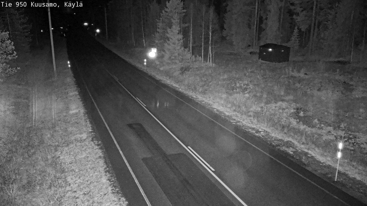 Weather Camera Image Väg 950 Kuusamo, Käylä, Kuusamo, Pohjois-Pohjanmaa