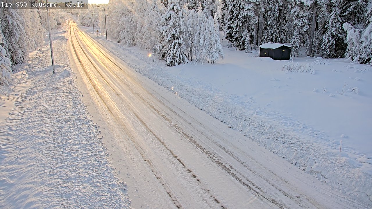 Weather Camera Image Väg 950 Kuusamo, Käylä, Kuusamo, Pohjois-Pohjanmaa