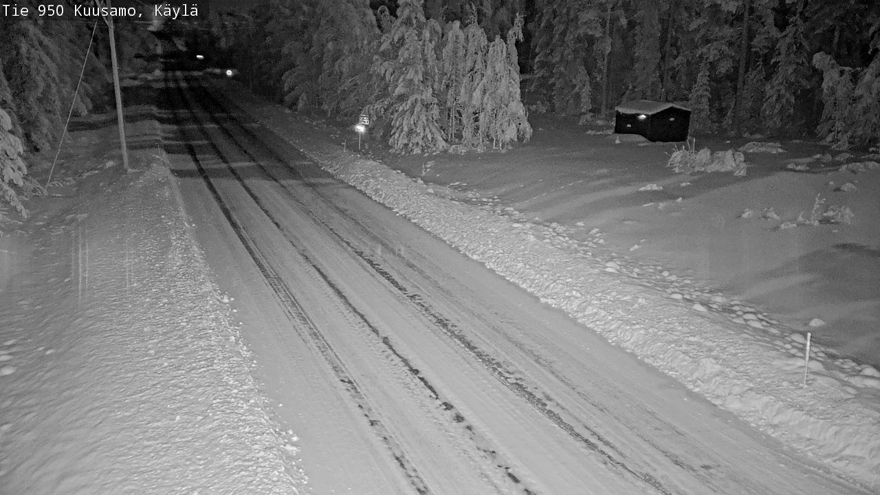 Weather Camera Image Väg 950 Kuusamo, Käylä, Kuusamo, Pohjois-Pohjanmaa