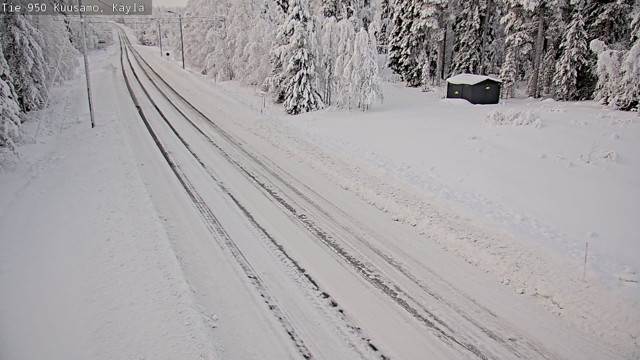 Weather Camera Image Väg 950 Kuusamo, Käylä, Kuusamo, Pohjois-Pohjanmaa
