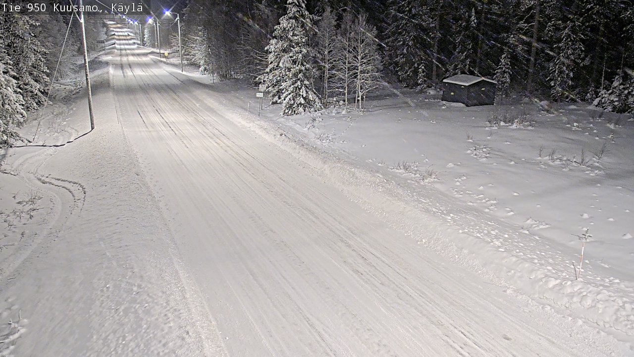 Weather Camera Image Väg 950 Kuusamo, Käylä, Kuusamo, Pohjois-Pohjanmaa