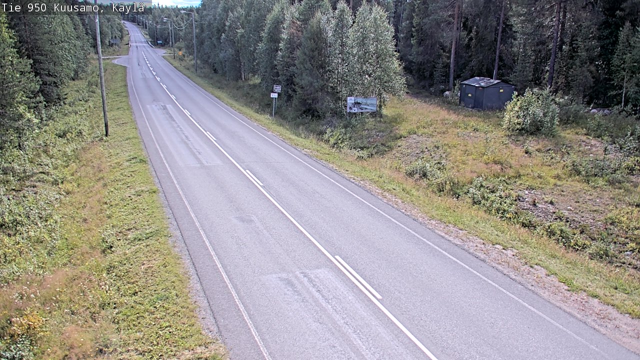 Weather Camera Image Väg 950 Kuusamo, Käylä, Kuusamo, Pohjois-Pohjanmaa