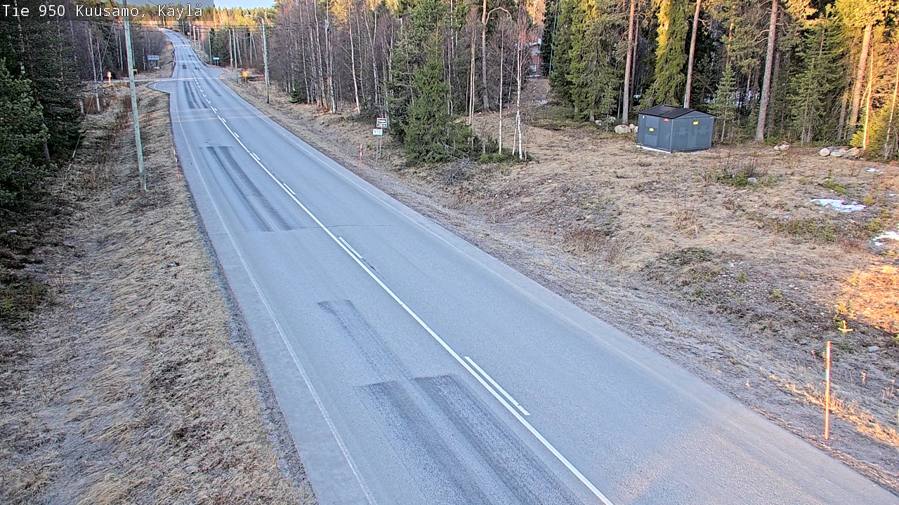 Weather Camera Image Road 950 Kuusamo, Käylä, Kuusamo, Pohjois-Pohjanmaa