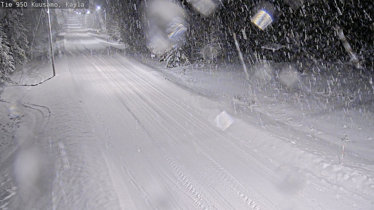 Weather Camera Image Väg 950 Kuusamo, Käylä, Kuusamo, Pohjois-Pohjanmaa
