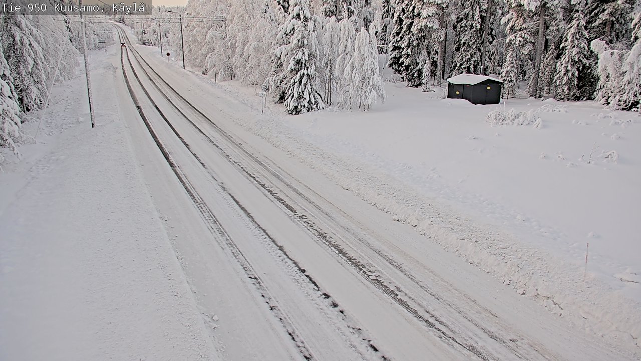 Weather Camera Image Väg 950 Kuusamo, Käylä, Kuusamo, Pohjois-Pohjanmaa