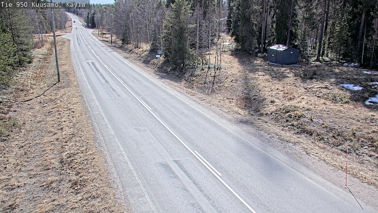 Weather Camera Image Väg 950 Kuusamo, Käylä, Kuusamo, Pohjois-Pohjanmaa
