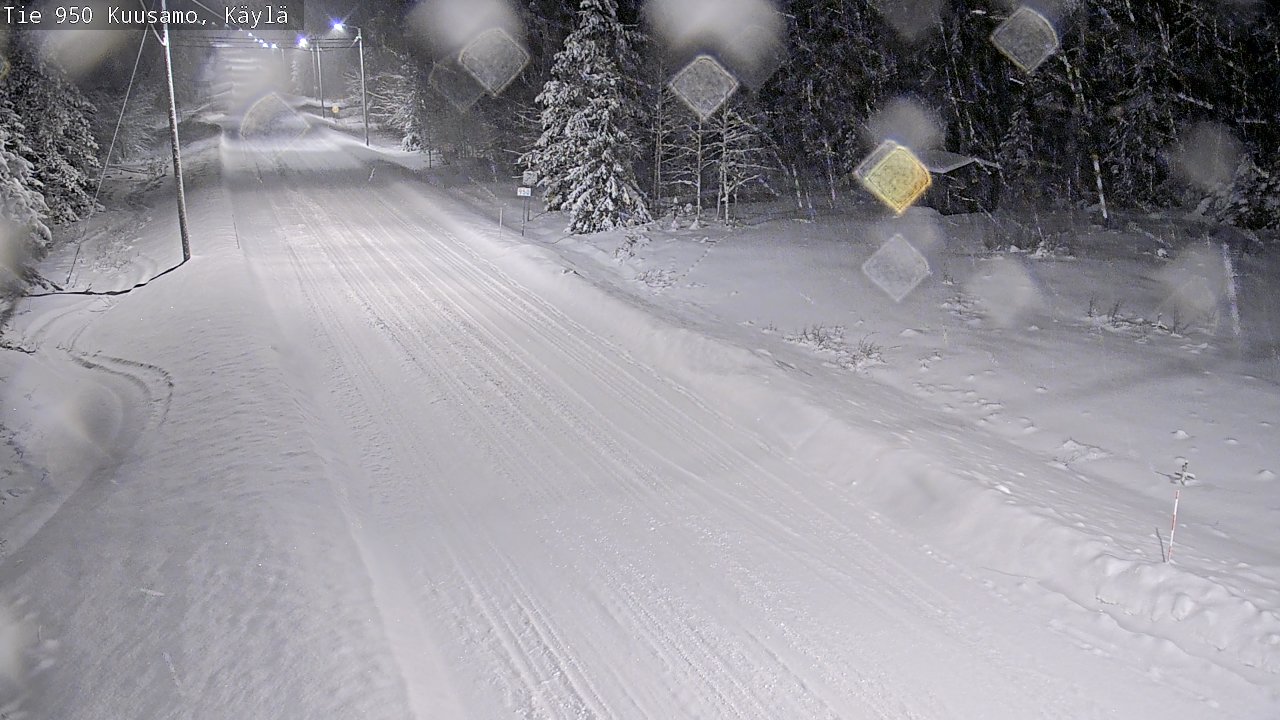 Weather Camera Image Väg 950 Kuusamo, Käylä, Kuusamo, Pohjois-Pohjanmaa