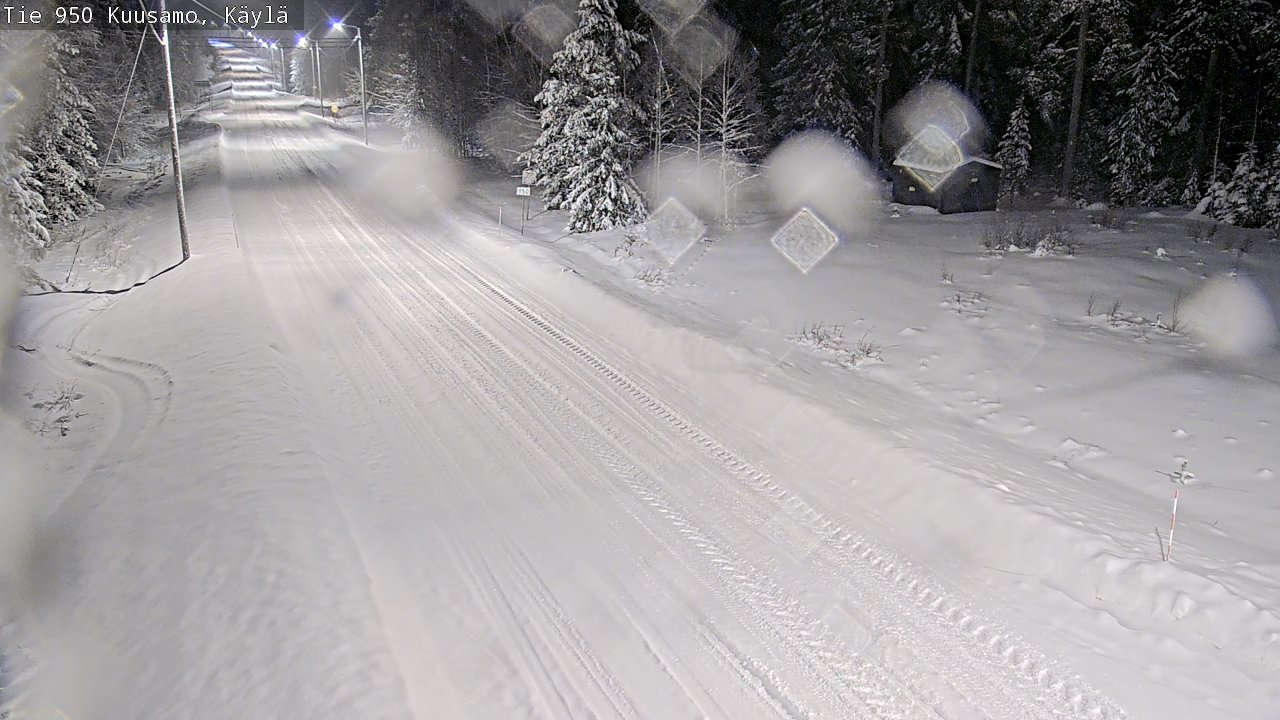 Weather Camera Image Väg 950 Kuusamo, Käylä, Kuusamo, Pohjois-Pohjanmaa