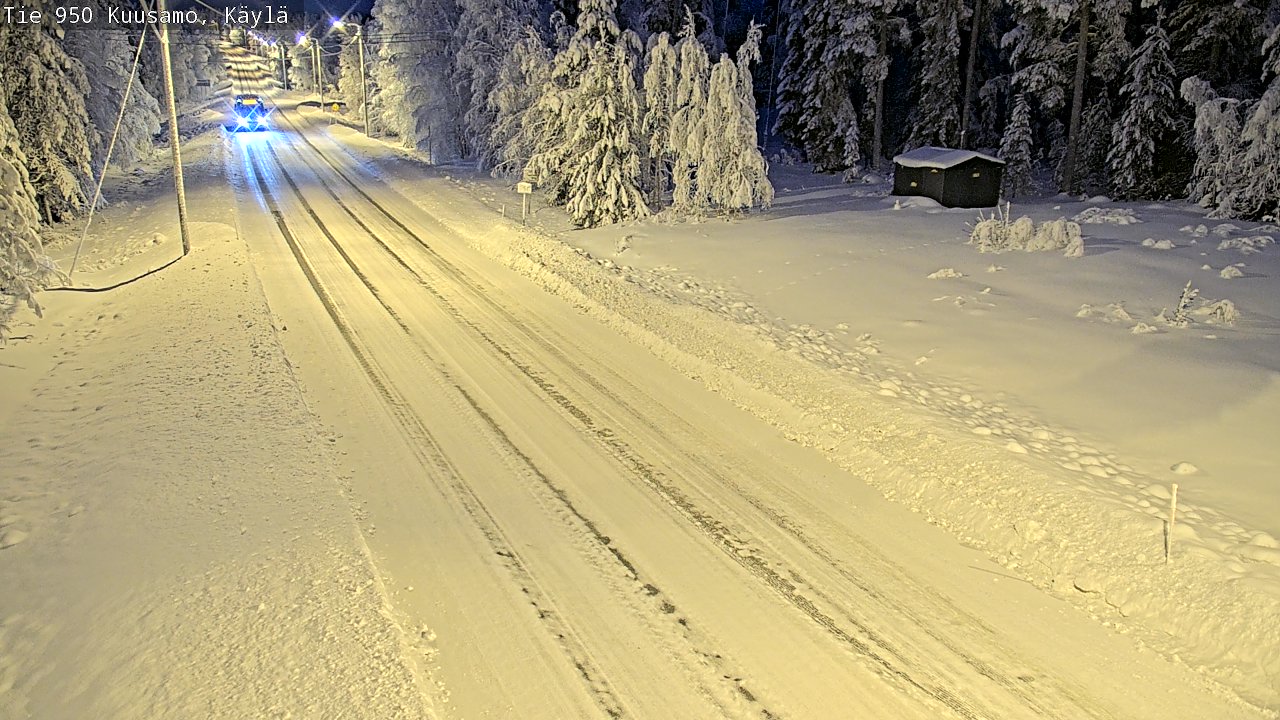 Weather Camera Image Väg 950 Kuusamo, Käylä, Kuusamo, Pohjois-Pohjanmaa