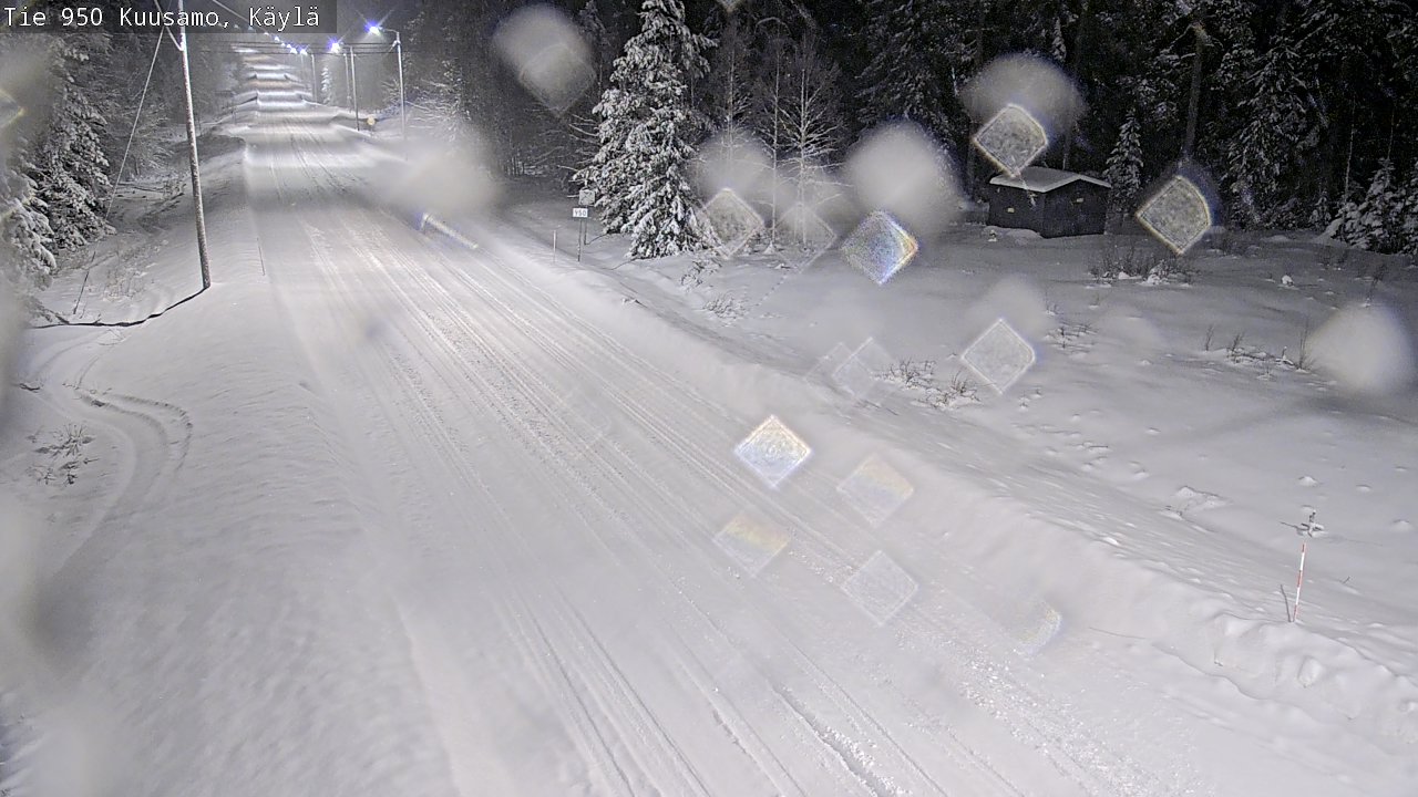 Weather Camera Image Väg 950 Kuusamo, Käylä, Kuusamo, Pohjois-Pohjanmaa