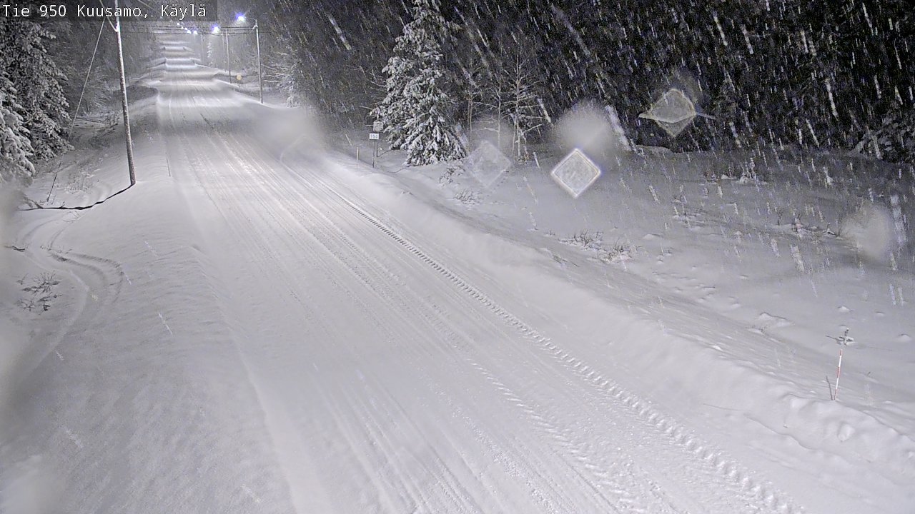 Weather Camera Image Väg 950 Kuusamo, Käylä, Kuusamo, Pohjois-Pohjanmaa