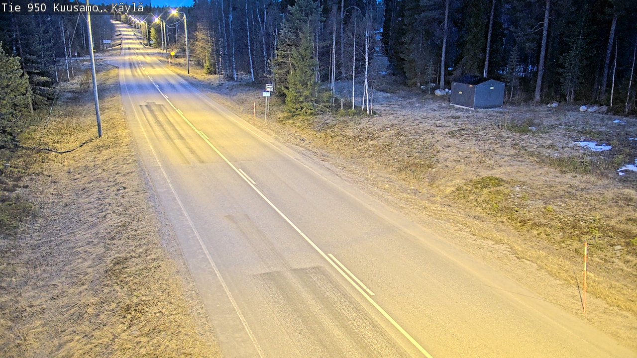 Weather Camera Image Väg 950 Kuusamo, Käylä, Kuusamo, Pohjois-Pohjanmaa