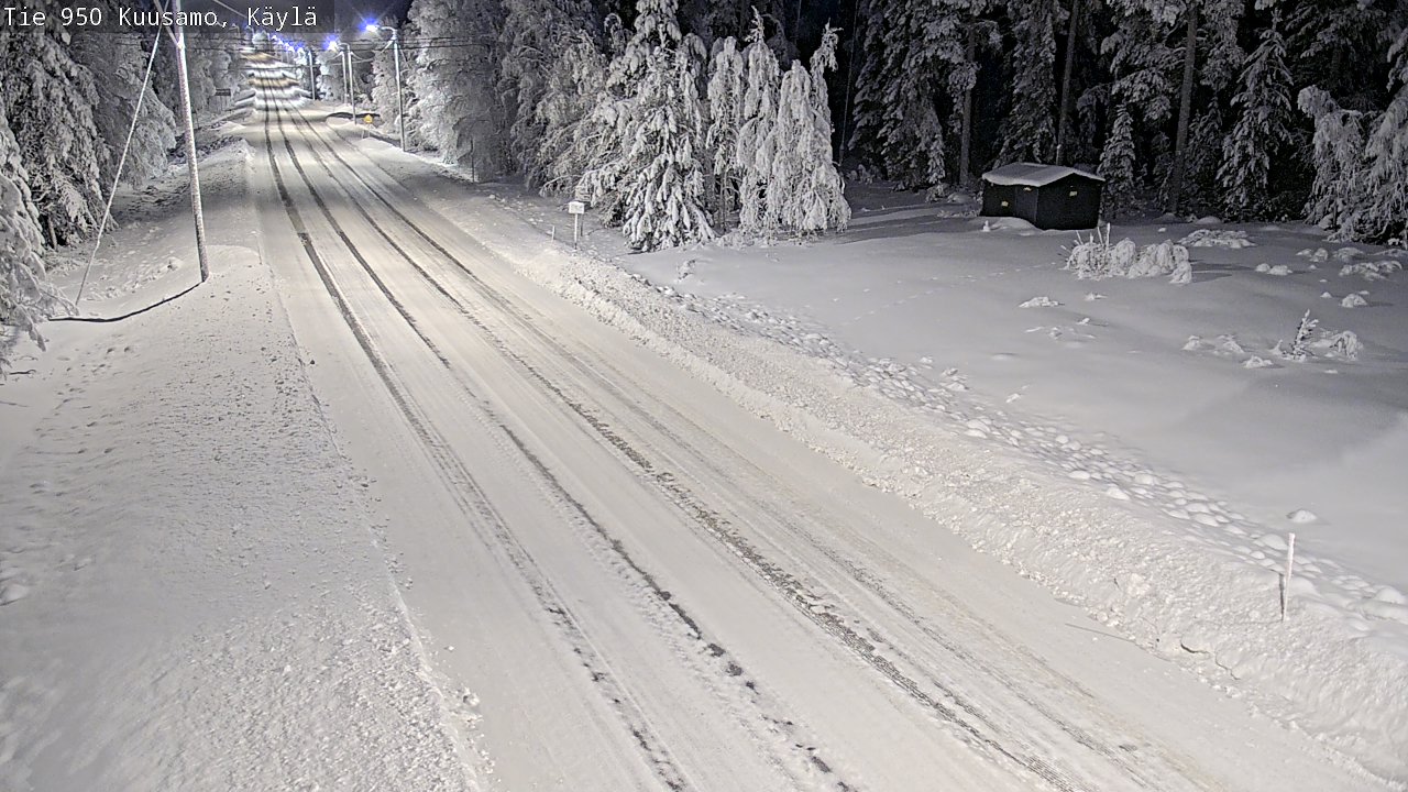 Weather Camera Image Väg 950 Kuusamo, Käylä, Kuusamo, Pohjois-Pohjanmaa