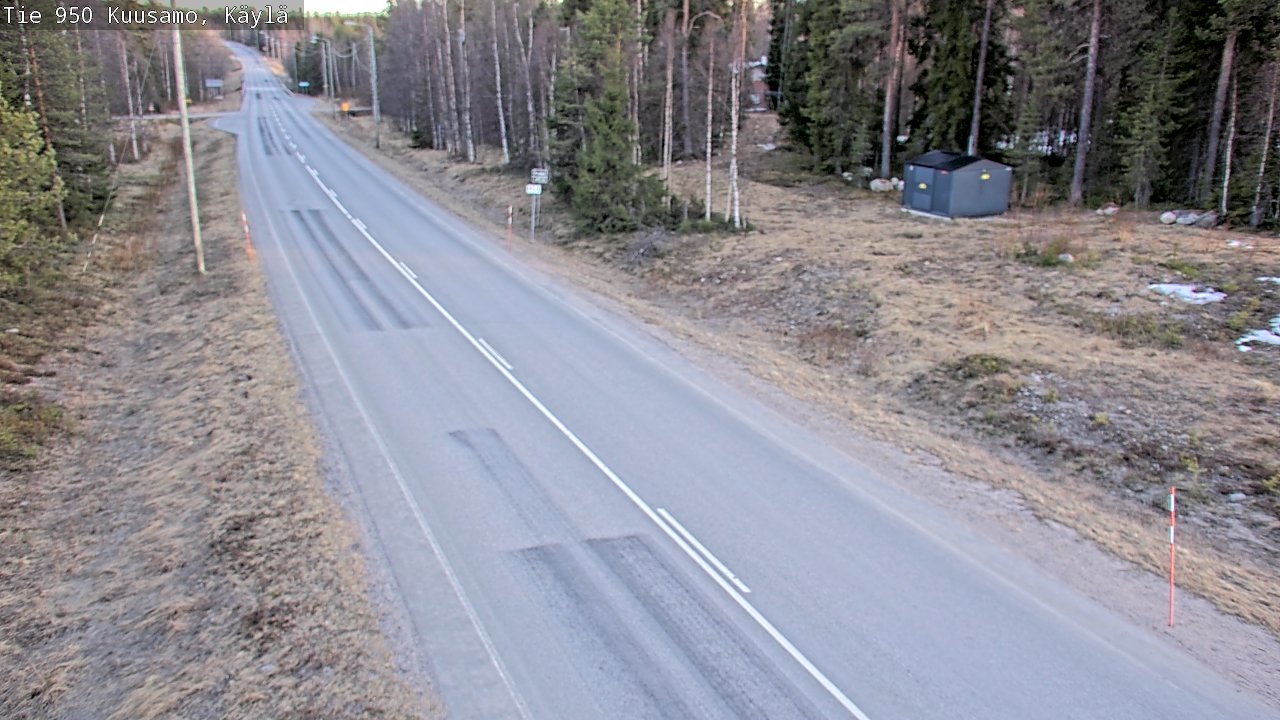 Weather Camera Image Väg 950 Kuusamo, Käylä, Kuusamo, Pohjois-Pohjanmaa