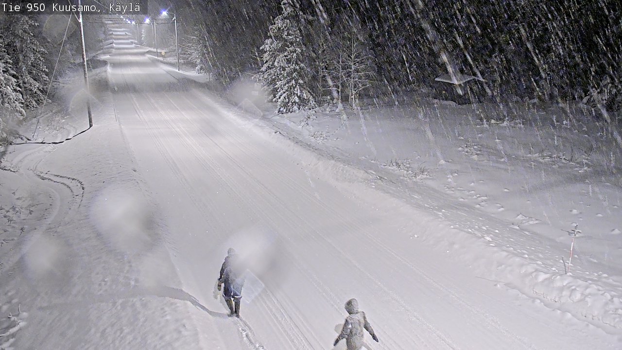 Weather Camera Image Väg 950 Kuusamo, Käylä, Kuusamo, Pohjois-Pohjanmaa